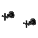 Intra Wall Top Assemblies Pair - Matte Black