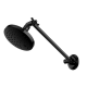 Intra Adjustable Shower Arm & Rose - Matte Black