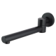 Intra Wall Swivel Bath Spout Round - Matte Black