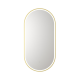 Beau Monde Backlit LED Mirror w/ Demister - Brushed Gold Frame 450w x 900h