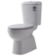 Vogue Casey Rimless Nano Close Coupled Toilet Suite - S Trap