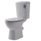 Vogue Casey Rimless Nano Close Coupled Toilet Suite - P Trap