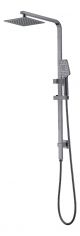 Centro Square Full Rail  Combo Shower 200mm Universal Top & Btm Water Inlet - Brushed Nickel 