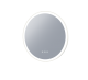 Remer Eclipse Round 800mm Frontlit Led Touch Sensor Copper Free Mirror With Demister Matte White Frame 