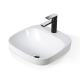 Essence Florence White Semi Inset Square Basin 420