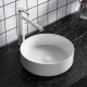 Essence Turin Round Counter Top Basin - White Inside & Detail Edge