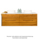 Fifth Avenue Avila 1200mm Solid Teak Timber 2 Drawer Vanity