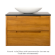 Fifth Avenue Avila 750mm Solid Teak Timber 2 Drawer Vanity - Cabinet Only