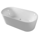 Franz Prince Freestanding Oval Slumber Edge Bath 1500 x 750 x 580mm White