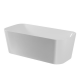 Franz Q6 Freestanding Rectangle Slumber Edge Bath 1490mm White