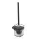 Hamel Matte Black Toilet Brush & Glass Holder 