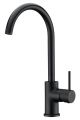 Ikon Hali Gooseneck Sink / Laundry Mixer - Black