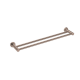 Nero Mecca 600mm Double Towel Rail Brushed Bronze