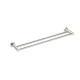 Nero Mecca 600mm Double Towel Rail Brushed Nickel