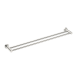 Nero Mecca 800mm Double Towel Rail Brushed Nickel