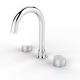 Nero Kara Basin Set Gooseneck Spout Chrome