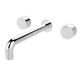 Nero Kara Wall Basin/Bath Set 217mm Chrome