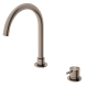 Nero Mecca Hob Basin Mixer with Round Spout Brushed Bronze