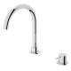 Nero Mecca Hob Basin Mixer with Round Spout Chrome