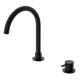 Nero Mecca Hob Basin Mixer with Round Spout Matte Black