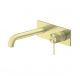 Nero Mecca Wall Basin/Bath Mixer 185MM Spout Brushed Gold