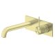 Nero Mecca Wall Basin/Bath Mixer Handle Up 185MM Spout Brushed Gold