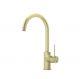 Nero Mecca Gooseneck Kitchen Mixer Brushed Gold