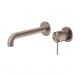 Nero Mecca Wall Basin/Bath Mixer Separate Back Plate 185MM Brushed Bronze