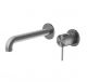 Nero Mecca Wall Basin/Bath Mixer Separate Back Plate 185MM Gunmetal