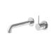 Nero Mecca Wall Basin/Bath Mixer Separate Back Plate Handle Up 185MM Chrome