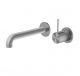 Nero Mecca Wall Basin/Bath Mixer Separate Back Plate Handle Up 185MM Gunmetal