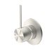 Nero Mecca Shower Mixer Handle Up Brushed Nickel