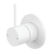 Nero Mecca Shower Mixer Handle Up Matte White