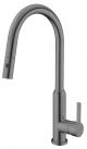 Nero Pearl Pull Out Sink Mixer With Vegie Spray Function Gunmetal