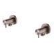 Nero X Plus Washing Machine Tap Set Brushed Bronze