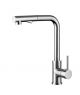 Nero Mecca Square Pull Out Sink Mixer with Vegie Spray Function Chrome