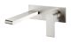 Nero Bianca Wall Basin/Bath Mixer 200mm Spout Brushed Nickel