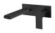 Nero Bianca Wall Basin/Bath Mixer 200mm Spout Matte Black