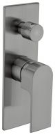 Nero Bianca Shower Mixer Diverter Square Plate Gunmetal