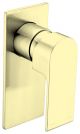 Nero Bianca Shower Mixer Square Plate Brushed Gold