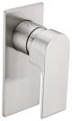 Nero Bianca Shower Mixer Square Plate Brushed Nickel