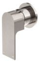 Nero Bianca Shower Mixer Round Plate Brushed Nickel