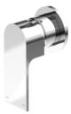 Nero Bianca Shower Mixer Round Plate Chrome