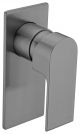 Nero Bianca Shower Mixer Square Plate Gunmetal