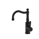 Nero York  Basin Mixer Shepherd's Crook Spout With Metal Lever Matte Black