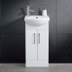 Orbit Ensuite Semi Recessed Vanity Unit - 420mm