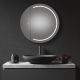 Remer Pearl Round 900mm Shave Cabinet Frontlit Led Touch Sensor Copper Free Mirror With Demister 