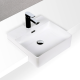 Essence Parma White Semi Recessed Basin - 420mm 1TH