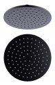 NE Elgin Black Round Shower Head -250mm