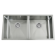 Roma Square Double Bowl Undercounter Sink - 875 x 450mm